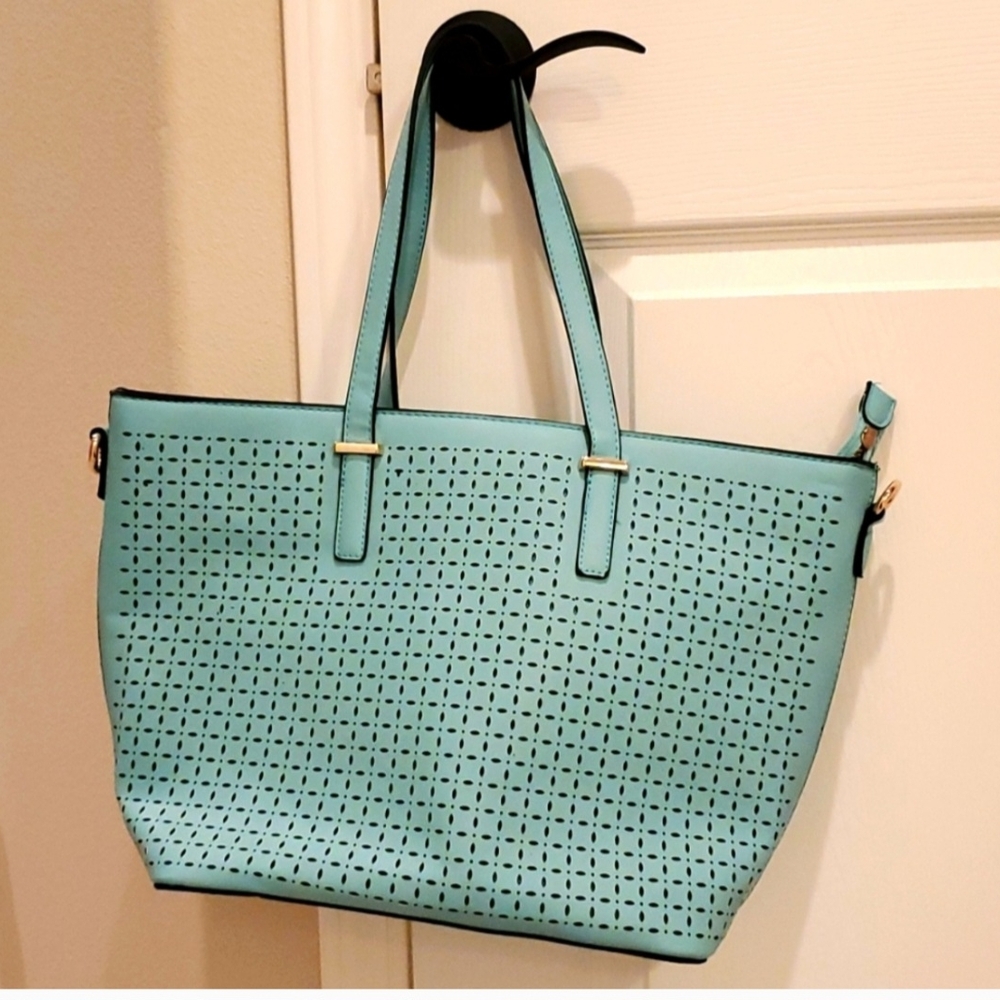 Elegant Blue Tote Bag